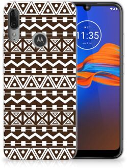 B2Ctelecom GSM Hoesje Motorola Moto E6 Plus TPU bumper Aztec Bruin