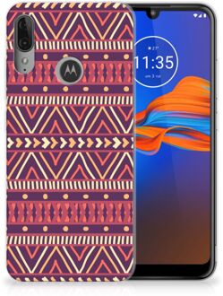 B2Ctelecom GSM Hoesje Motorola Moto E6 Plus TPU bumper Aztec Purple