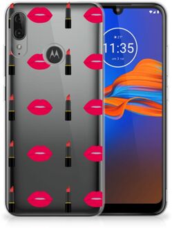 B2Ctelecom GSM Hoesje Motorola Moto E6 Plus TPU bumper Lipstick Kiss