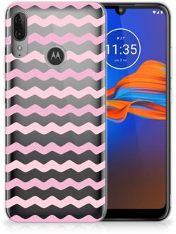 B2Ctelecom GSM Hoesje Motorola Moto E6 Plus TPU bumper Waves Roze