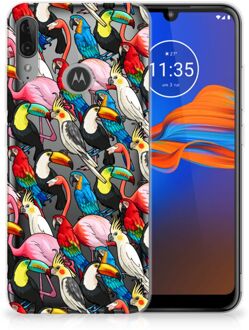 B2Ctelecom GSM Hoesje Motorola Moto E6 Plus TPU Hoesje Birds