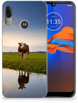 B2Ctelecom GSM Hoesje Motorola Moto E6 Plus TPU Hoesje Koeien