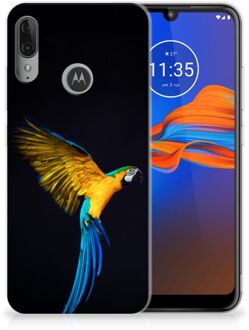 B2Ctelecom GSM Hoesje Motorola Moto E6 Plus TPU Hoesje Papegaai