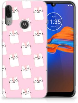 B2Ctelecom GSM Hoesje Motorola Moto E6 Plus TPU Hoesje Sleeping Cats