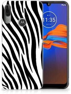 B2Ctelecom GSM Hoesje Motorola Moto E6 Plus TPU Hoesje Zebra