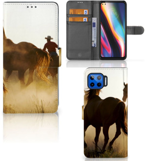 B2Ctelecom GSM Hoesje Motorola Moto G 5G Plus Bookcase Cowboy