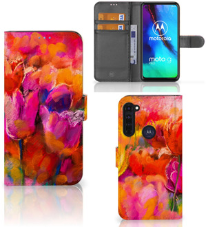 B2Ctelecom GSM Hoesje Motorola Moto G Pro Cover met Tekst Tulips