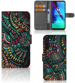 B2Ctelecom GSM Hoesje Motorola Moto G Pro Flip Case Aztec