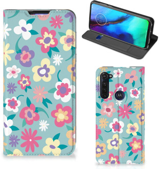 B2Ctelecom GSM Hoesje Motorola Moto G Pro Fotohoesje ontwerpen Flower Power