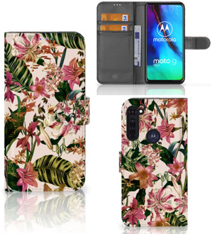 B2Ctelecom GSM Hoesje Motorola Moto G Pro Fotohoesje ontwerpen Flowers