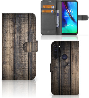 B2Ctelecom GSM Hoesje Motorola Moto G Pro Leuk Case Cadeau voor Mannen Steigerhout