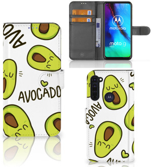 B2Ctelecom GSM Hoesje Motorola Moto G Pro Mobiel Bookcase Valentijn Cadeautje Haar Avocado Singing