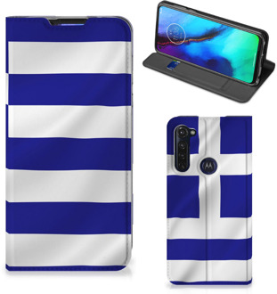 B2Ctelecom GSM Hoesje Motorola Moto G Pro Wallet Book Case Griekse Vlag