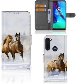 B2Ctelecom GSM Hoesje Motorola Moto G Pro Wallet Book Case Paarden