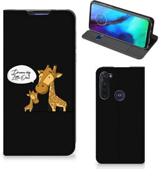 B2Ctelecom GSM Hoesje Motorola Moto G Pro Wallet Case Giraffe