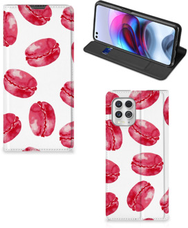 B2Ctelecom GSM Hoesje Motorola Moto G100 Fotohoesje ontwerpen Pink Macarons