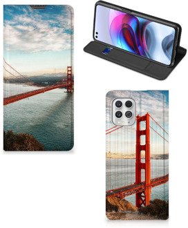 B2Ctelecom GSM Hoesje Motorola Moto G100 Smartphonehoesje met naam San Francisco