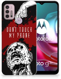 B2Ctelecom GSM Hoesje Motorola Moto G30 | G10 Back Case TPU Siliconen Hoesje Zombie Blood