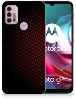 B2Ctelecom GSM Hoesje Motorola Moto G30 | G10 Backcase TPU Siliconen Hoesje Geruit Rood