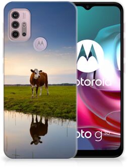 B2Ctelecom GSM Hoesje Motorola Moto G30 | G10 Backcase TPU Siliconen Hoesje Koe