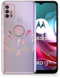 B2Ctelecom GSM Hoesje Motorola Moto G30 | G10 Bumper Hoesje Doorzichtig Boho Dreamcatcher