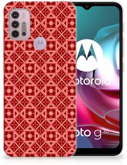 B2Ctelecom GSM Hoesje Motorola Moto G30 | G10 Hoesje met Tekst Batik Red