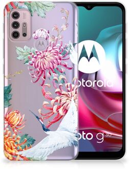 B2Ctelecom GSM Hoesje Motorola Moto G30 | G10 Smartphonehoesje Customize Bird Flowers