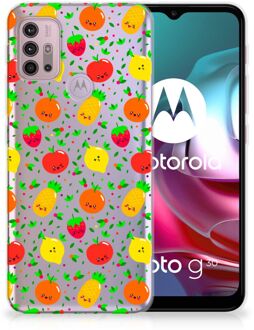 B2Ctelecom GSM Hoesje Motorola Moto G30 | G10 TPU Bumper Doorzichtig Fruits