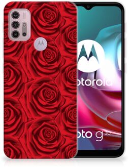 B2Ctelecom GSM Hoesje Motorola Moto G30 | G10 TPU Bumper Red Roses