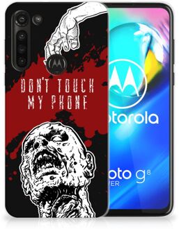 B2Ctelecom GSM Hoesje Motorola Moto G8 Power Back Case TPU Siliconen Hoesje Zombie Blood