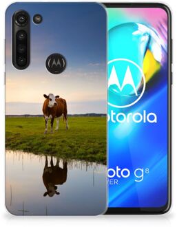 B2Ctelecom GSM Hoesje Motorola Moto G8 Power Backcase TPU Siliconen Hoesje Koe