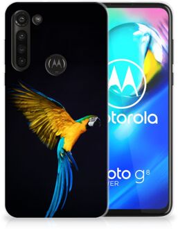 B2Ctelecom GSM Hoesje Motorola Moto G8 Power Bumper Hoesje Papegaai