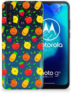 B2Ctelecom GSM Hoesje Motorola Moto G8 Power Lite TPU Bumper Doorzichtig Fruits