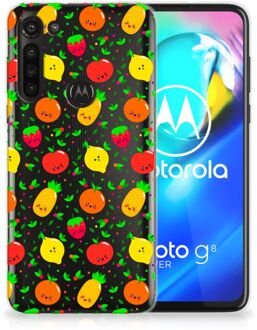 B2Ctelecom GSM Hoesje Motorola Moto G8 Power TPU Bumper Doorzichtig Fruits