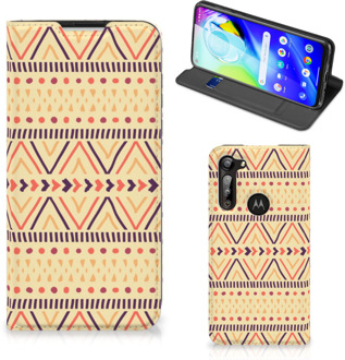 B2Ctelecom GSM Hoesje Motorola Moto G8 Power Wallet Bookcase Aztec Yellow