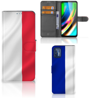 B2Ctelecom GSM Hoesje Motorola Moto G9 Plus Bookcase Frankrijk