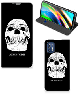 B2Ctelecom GSM Hoesje Motorola Moto G9 Plus Bookcase Skull Eyes