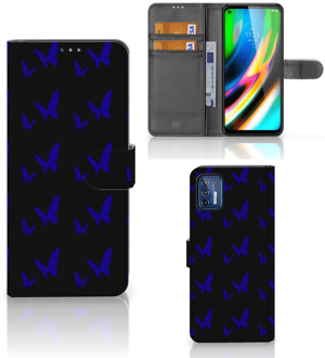 B2Ctelecom GSM Hoesje Motorola Moto G9 Plus Flipcase Vlinder Patroon