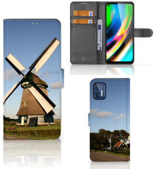 B2Ctelecom GSM Hoesje Motorola Moto G9 Plus Mobiel Bookcase Molen