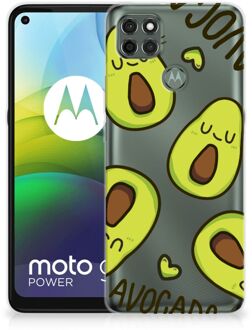 B2Ctelecom GSM Hoesje Motorola Moto G9 Power Backcase TPU Siliconen Hoesje Transparant Avocado Singing