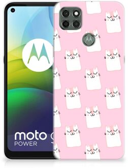 B2Ctelecom GSM Hoesje Motorola Moto G9 Power Beschermhoesje Sleeping Cats