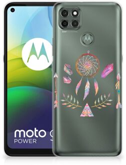 B2Ctelecom GSM Hoesje Motorola Moto G9 Power Bumper Hoesje Doorzichtig Boho Dreamcatcher