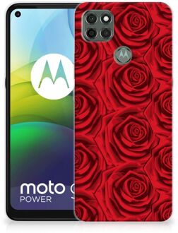 B2Ctelecom GSM Hoesje Motorola Moto G9 Power TPU Bumper Red Roses