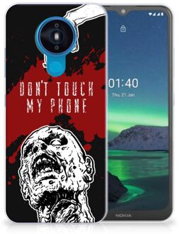 B2Ctelecom GSM Hoesje Nokia 1.4 Back Case TPU Siliconen Hoesje Zombie Blood