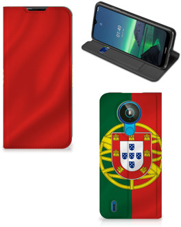 B2Ctelecom GSM Hoesje Nokia 1.4 Bookcase Portugese Vlag