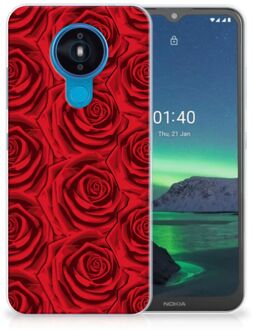 B2Ctelecom GSM Hoesje Nokia 1.4 TPU Bumper Red Roses