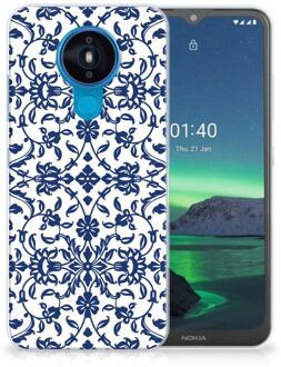 B2Ctelecom GSM Hoesje Nokia 1.4 Trendy Telefoonhoesjes Flower Blue