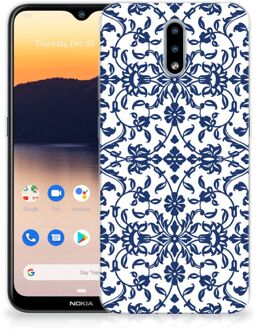 B2Ctelecom GSM Hoesje Nokia 2.3 Trendy Telefoonhoesjes Flower Blue