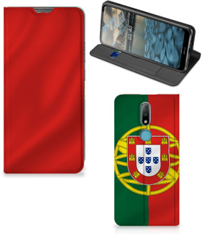 B2Ctelecom GSM Hoesje Nokia 2.4 Bookcase Portugese Vlag