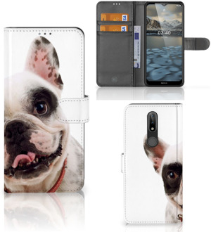 B2Ctelecom GSM Hoesje Nokia 2.4 Bookstyle Case Franse Bulldog